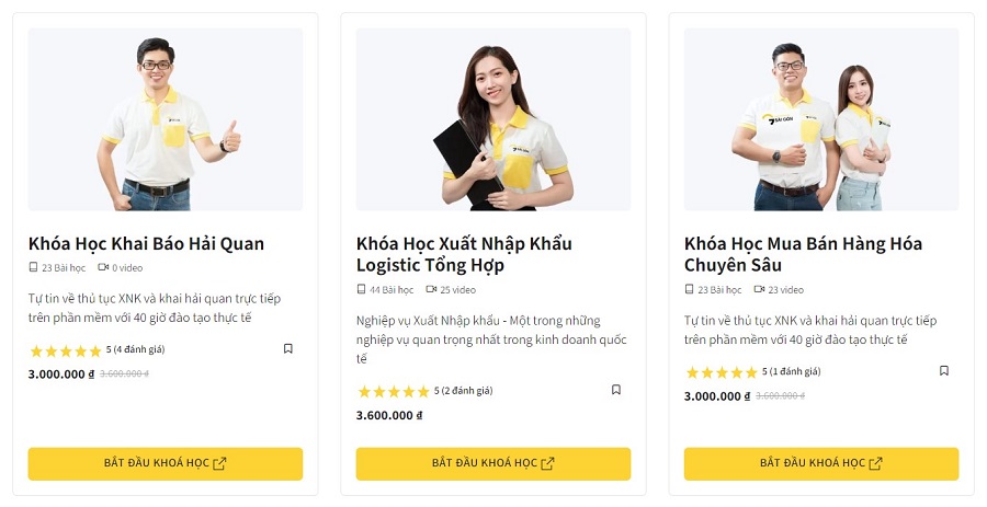 Khóa học đa dạng tại Simex
