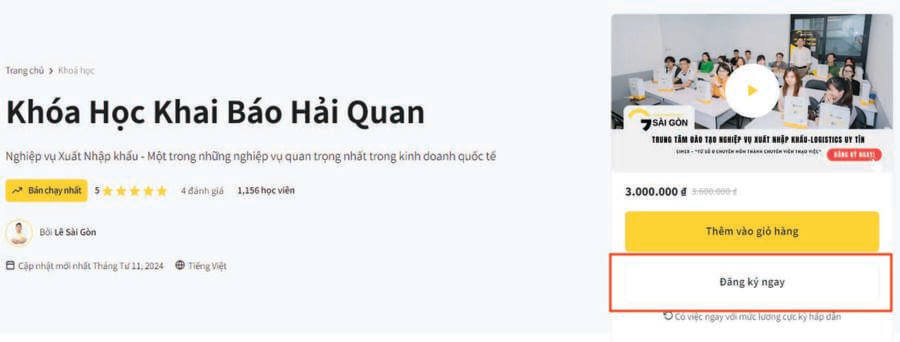 Bấm nút đăng ký ngay